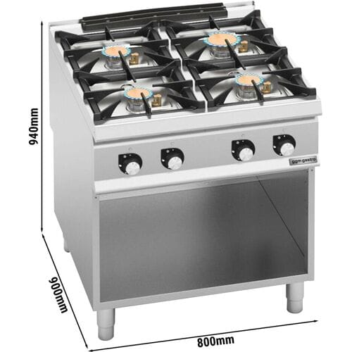 GGM Gastro Gasherd - mit 4 Brennern - 28 kW
