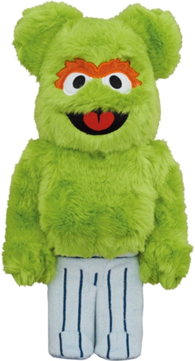 400% & 100% Bearbrick set - Oscar The Grouch - Costume Edition (Sesame Street)
