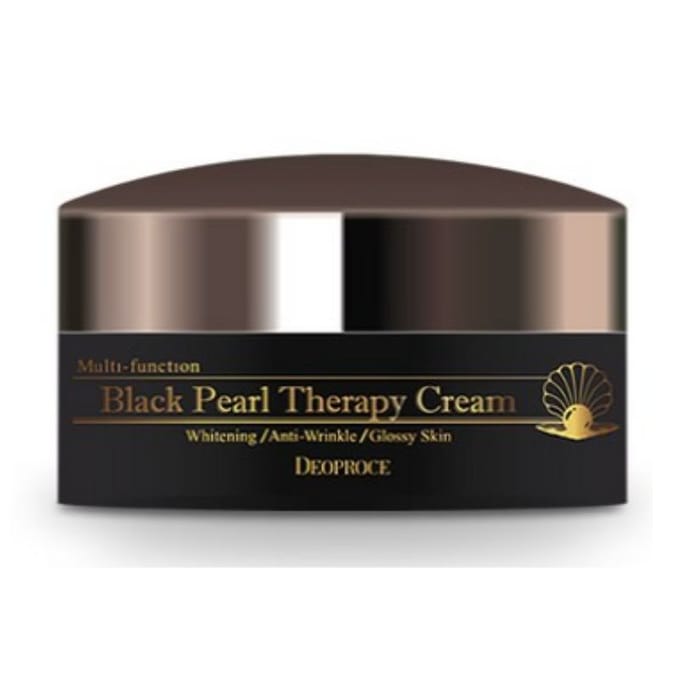 Deoproce Black Pearl Therapy Cream Verhelderende, voedende en hydraterende gezichtscrème 100 g gray