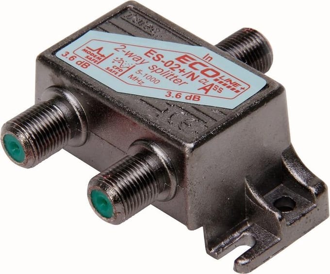 Kopp coax F-connector 2-weg verdeler kabelkeur