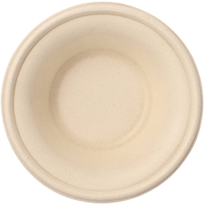 50 Schalen, suikerriet pure 380 ml Ø 15,5 cm · 4,6 cm natuur
