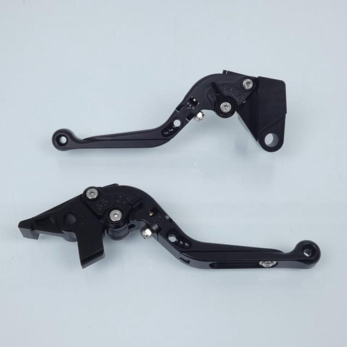 Hendel Myra voor motor Kawasaki 650 Versys Abs 2009 tot 2014 alu zwart / paar Nieuw