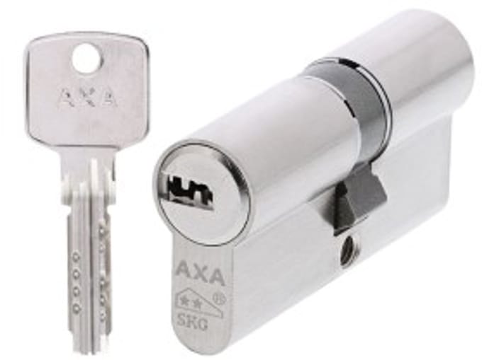 AXA Veiligheidscilinder - Cilinderslot - incl. 3 sleutels - SKG2 - Vernikkeld - 30/35 mm