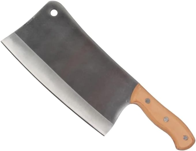 Houthakbijl - Houthakker - Kloven Hout - Ergonomisch Model - 35x12 cm - Blauw