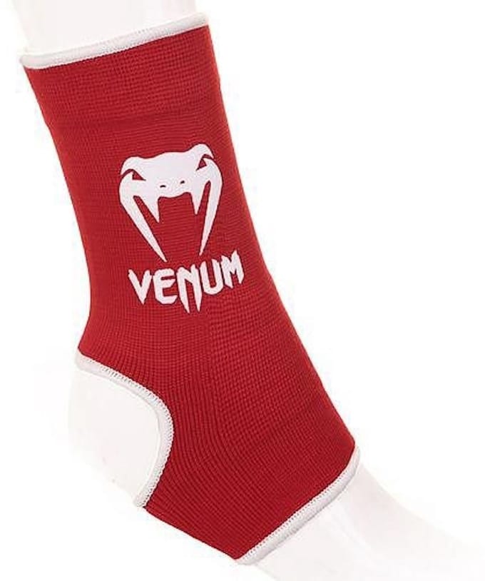Venum Kontact Enkel Sok Beschermer Rood - XS