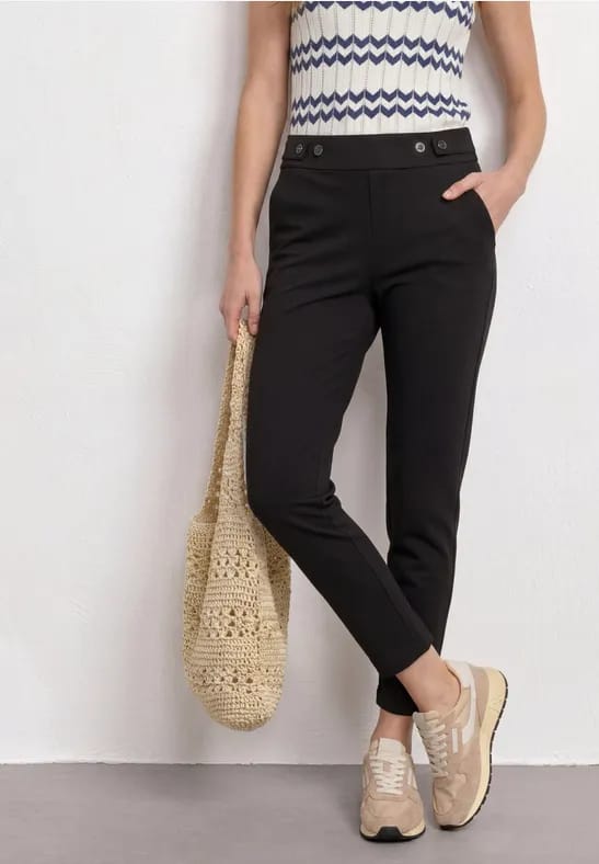 Slim Leg-broek met Loose Fit van scuba-kwaliteit