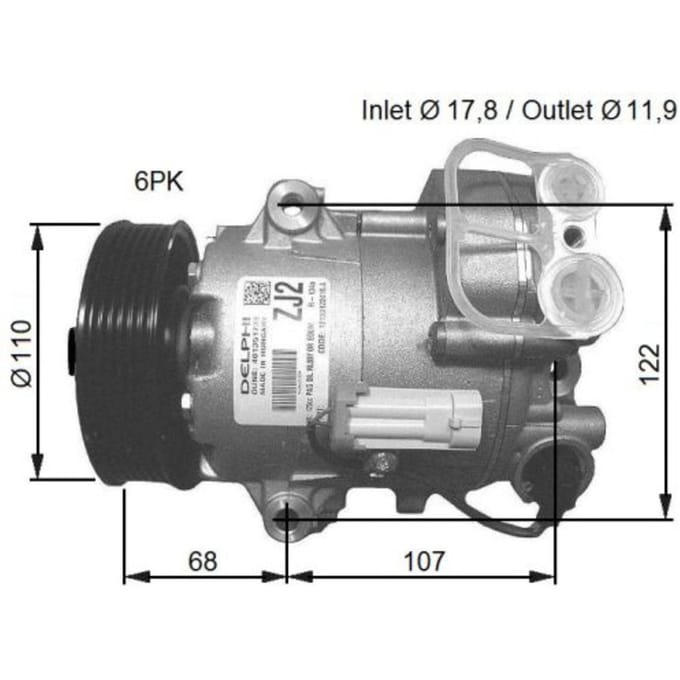 Compressor airconditioning NRF 32781G