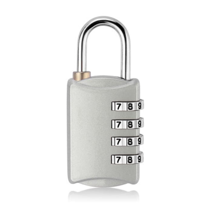 Codelock Zinklegering Houd Veiligheid Combinatieslot voor Kofferbakken Archiefkasten Zilver zilver witte kleur