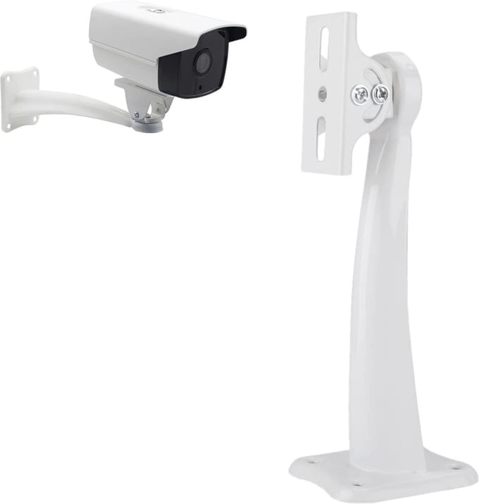 Camera Beugel - CCTV Mount - Beveiliging Installeren - Unieke Boogverwerking - 19 x 7.2 x 5.8 cm - Wit