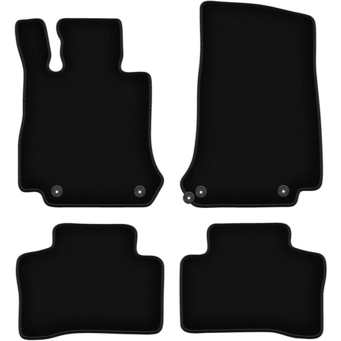 BASIC zwarte veloursmatten voor: Mercedes EQC N293 SUV (2019-)