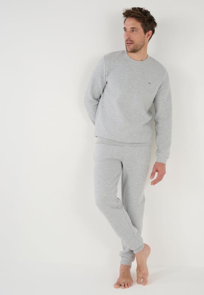 Damart - Pyjama gewatteerd Thermolactyl - Heren - Grijs - S