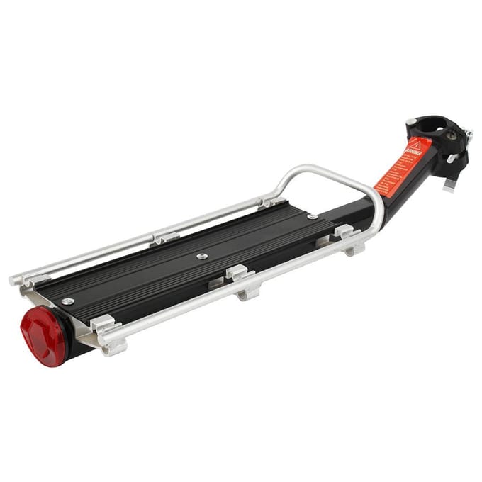 Porte-bagages de vélo Porte-bagages de vélo Porte-bagages arrière Réflecteur Étagère Support de sacoche de selle de cyclisme gray