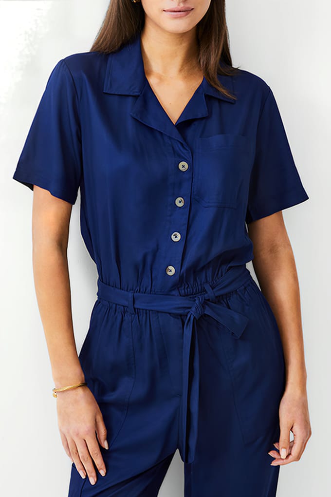 French Connection Utility Pocket Jumpsuit Dk Navy Größe: 6 | Jumpsuits Outlet | Damen | Blau