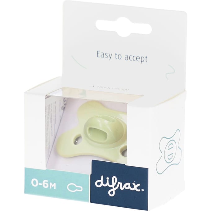 Difrax Fopspeen Natural 0-6m Special Edition Lime Emerald 1