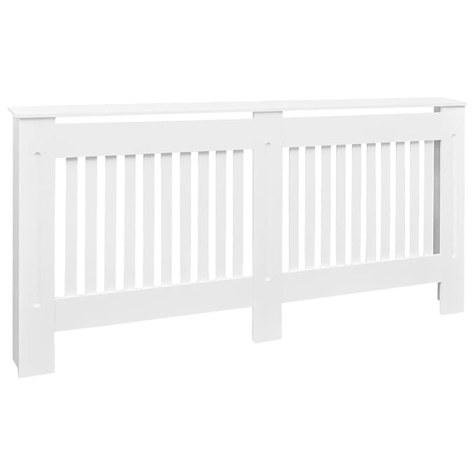 vidaXL Radiatorombouw wit bewerkt hout 172 cm
