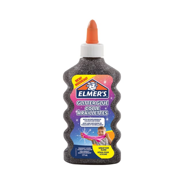 Kinderlijm Elmer's glitter 177ml zwart