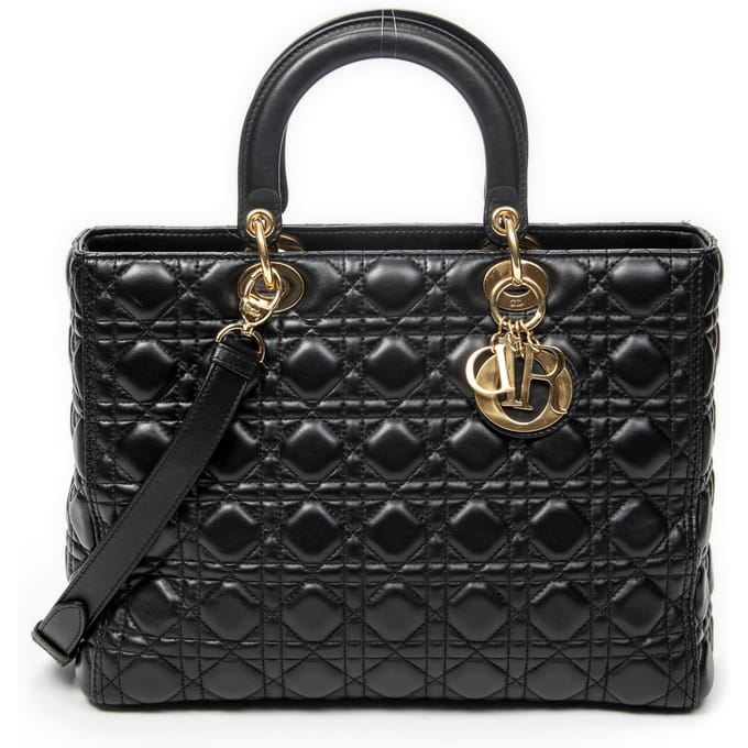 Large Lady Dior Zip   schoudertas