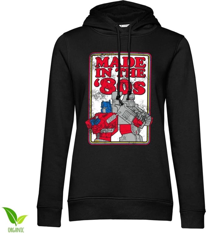 Transformers - Made In The 80S Girls dameshoodie, zwart