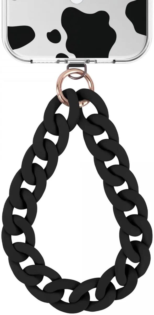 HappyCase Madeira Universele Ketting Armband Telefoonkoord (30CM) Zwart