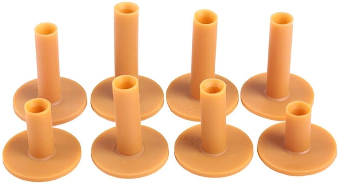 Dailygoods- Golf Tee Rubber - 8-delige Set - Onbreekbare Golftees - Driving Range Tee - Flexibel en Duurzaam - Ideaal voor Training - Golfstokken