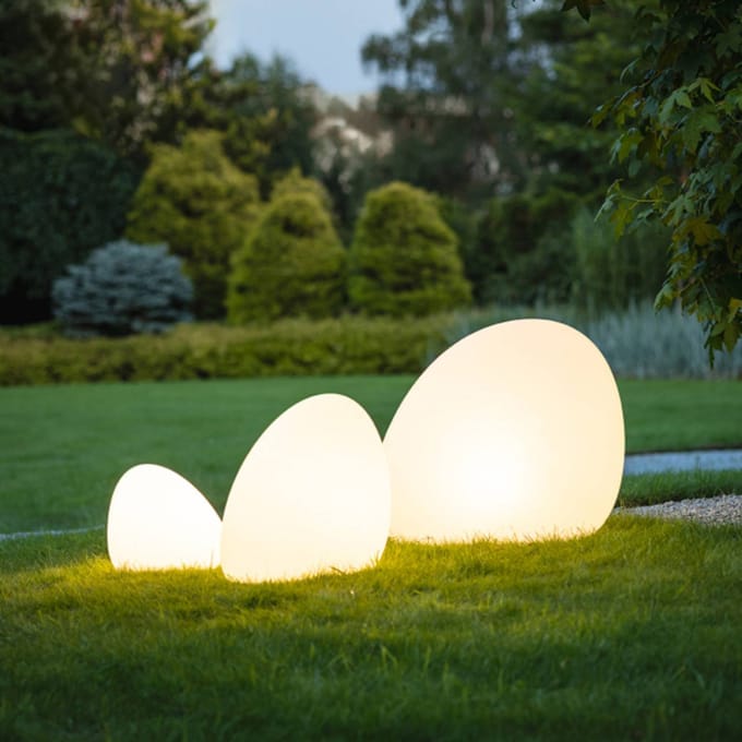 Nowodvorski Lighting Stone S buitenlamp, 45 x 30 cm, wit, kunststof, IP44