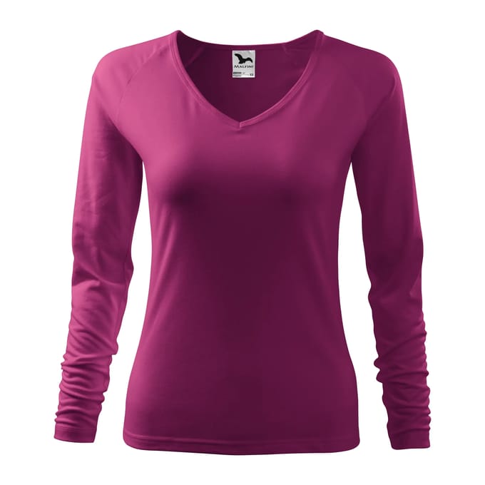 Dames-T-shirt met lange mouwen Malfini Elegance 127