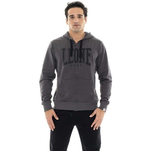 Capuchon sweaters Leone 1947 Man Hoody Full Zip Big Logo