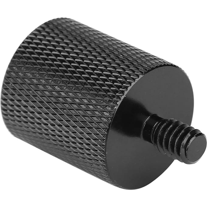 Metalen 58  Vrouwelijk naar 14  Mannelijke Adapter Schroefconnector voor Camera Microfoon Beugel naar Statief black