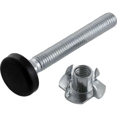 Toolstation Meubelstelbout met inslagmoer M10x80mm (2 Stuks)