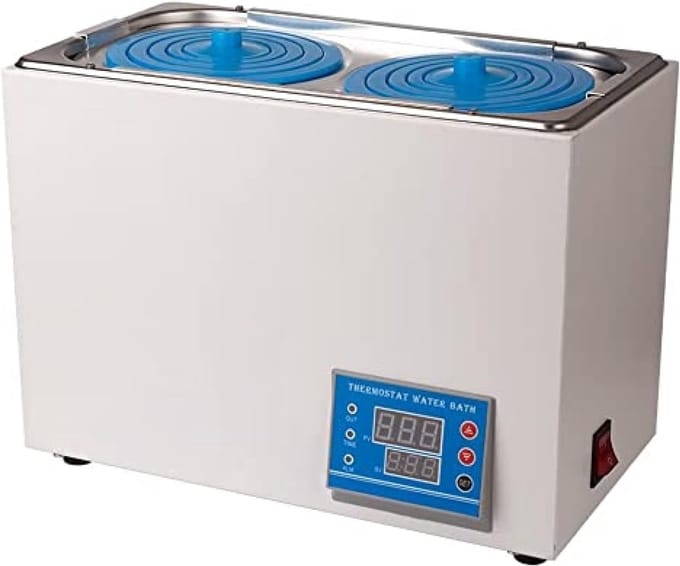 Laboratorium Waterbad - Verwarming Bad - Constante Temperatuur - Dubbele Digitale Display - 6.86L - Zilver