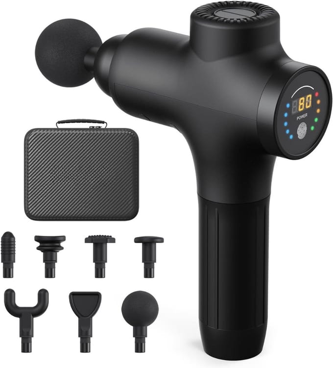 SCH® Massage Gun Professioneel - Massage Gun - Zwart - 18cm x 7cm x 25 cm