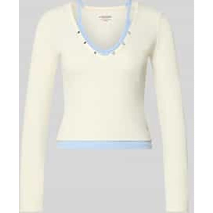 Slim fit Shirt met lange mouwen met Structuurpatroon