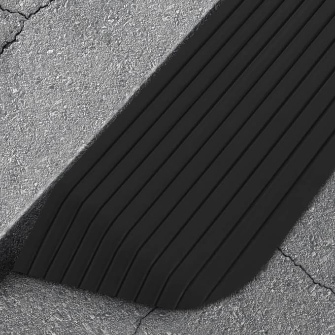 vidaXL - Drempelhulp - 110x32x3,8 - cm - rubber