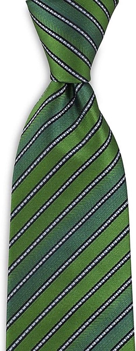 We Love Ties - Stropdassen - Stropdas Railway Road - groen / grijs