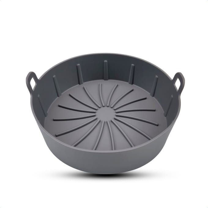 Bodo® Airfryer Bakje - Airfryer Accesoires - 19 cm - Grijs