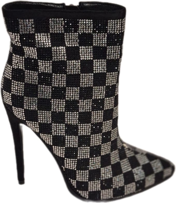 RUON- ENKELLAARSJE MET MARCESITEINLEG-NAALDHAK-BLACK-36