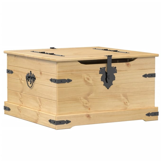 vidaXL - Opbergbox - Corona - 78x78x45 - cm - massief - grenenhout