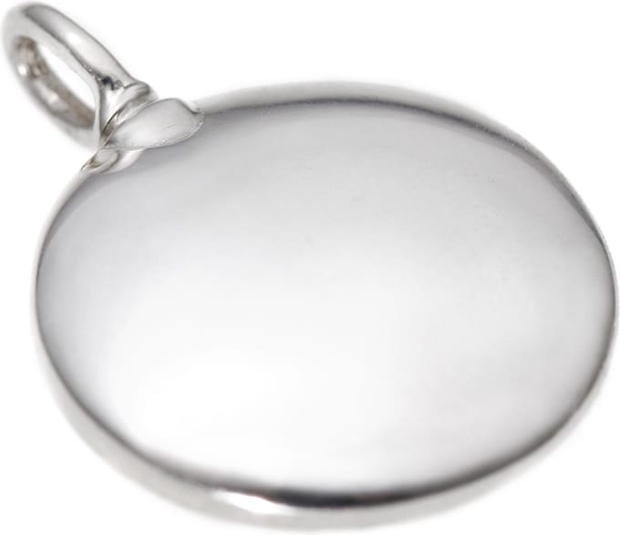 Ashanger zilver, model Bol. Met collier.