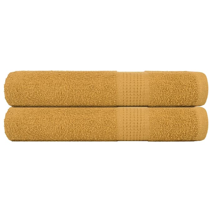 vidaXL - Saunahanddoeken - FROGN - 2 - st - 80x200 - cm - 360 - g/m² - goud