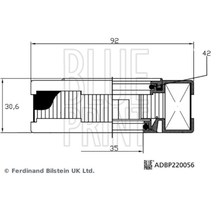 Carterontluchtingsfilter  BLUE PRINT ADBP220056