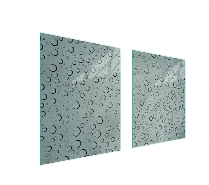 TMK ArtDeko - Kookplaat achterwand - 85x52 cm - Sproei beschermmiddel - Glas