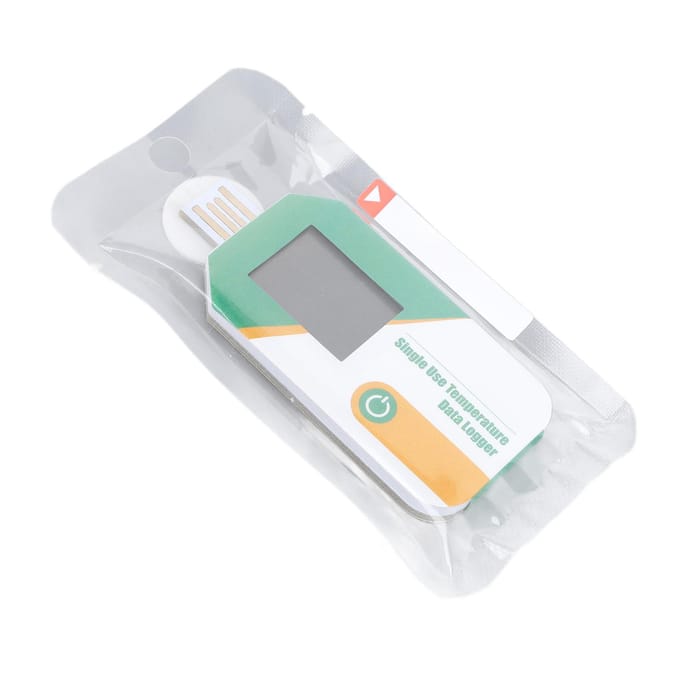 USB Temperatuur Datalogger Recorder met PDF CSV Rapporten 32000 Punten Hoge Nauwkeurigheid Eenmalig Gebruik gray