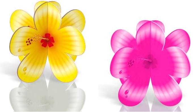 Folat - Tafeldecoratie Bloemen/4stk