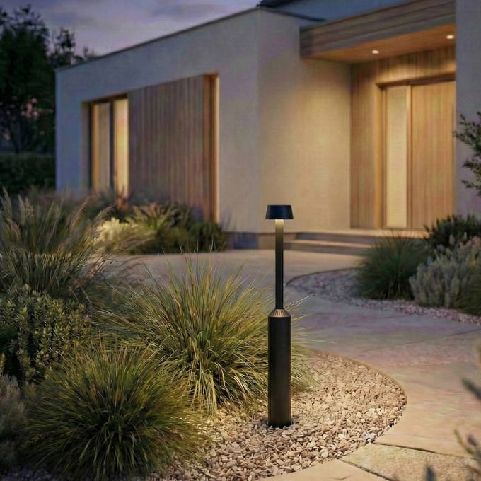 Lucande LED tuinpadverlichting Tareko, 90 cm, antraciet, IP65
