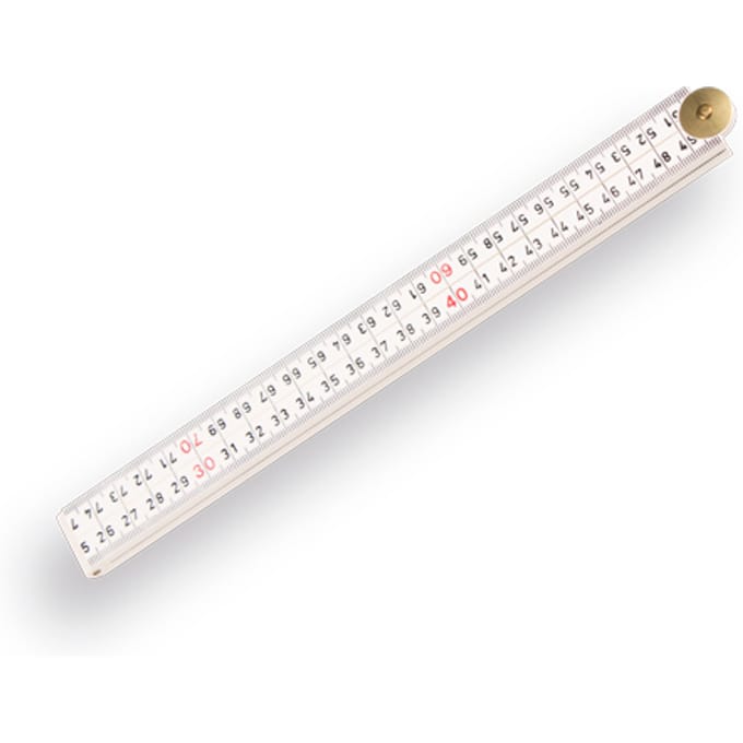 Duimstok  HULTAFORS  100 cm  glasfiber  wit