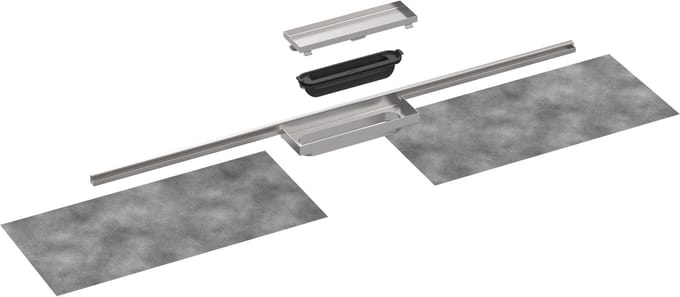 Hansgrohe RainDrain Minimalistic - Douchegoot 100 cm, met betegelbaar rooster 56222000