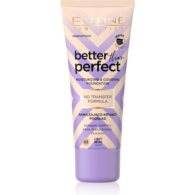 Eveline Cosmetics Better Than Perfect Moisturizing & Covering Foundation 03 Light Beige Warm
