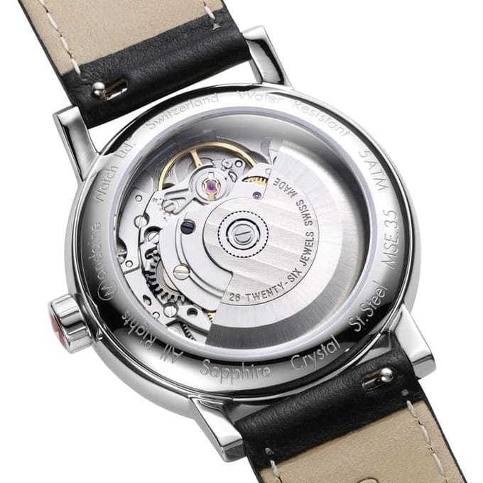 Mondaine MSE.35610.LBVEvo2 Automatisch Druivenleer