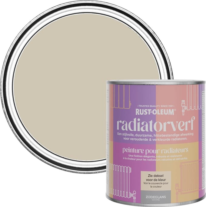Rust-Oleum Grijs Radiatorverf Zijdeglans - Schemering 750ml