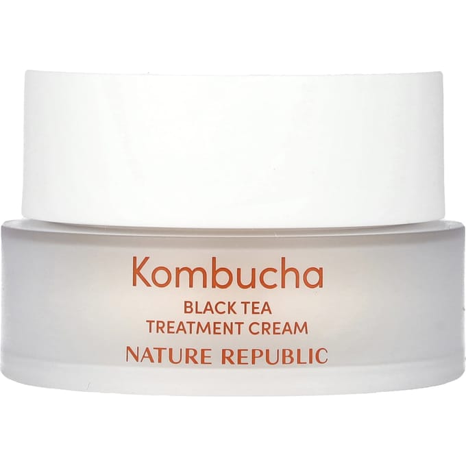 Nature Republic, Kombucha Black Tea, Treatment Cream 70%, 1.69 fl oz (50 ml) white